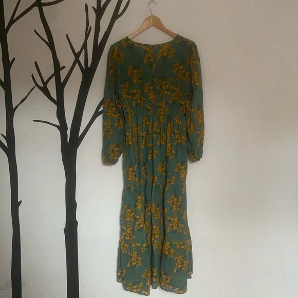 Floral Long Sleeve Maxi Dress - Picture 2 of 7